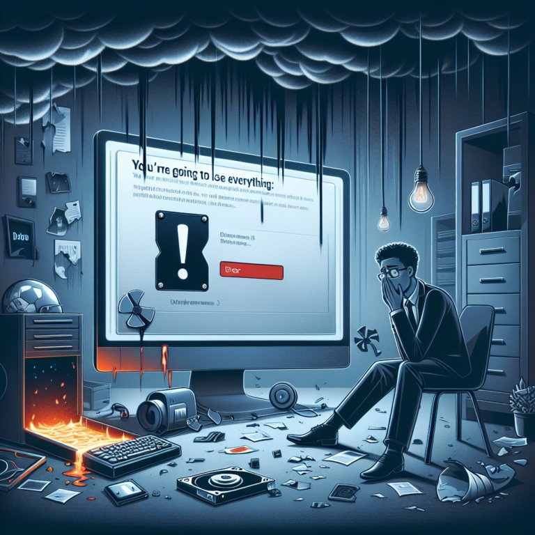 You're Going to Lose Everything: Why Data Backup Can't Wait