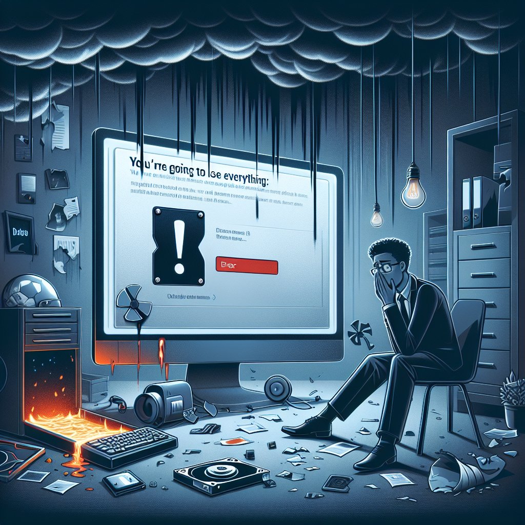 You're Going to Lose Everything: Why Data Backup Can't Wait